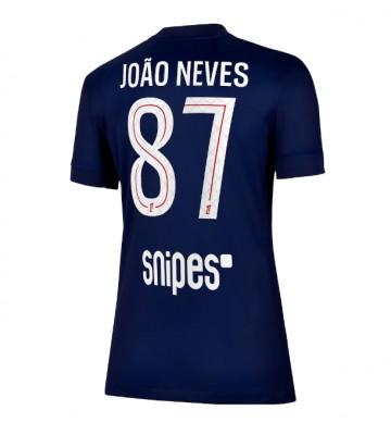 Paris Saint-Germain Joao Neves #87 Hjemmebanetrøje Dame 2025-26 Kortærmet